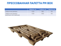 Фото 1 Прессованные паллеты PM BOX, г.Тольятти 2022